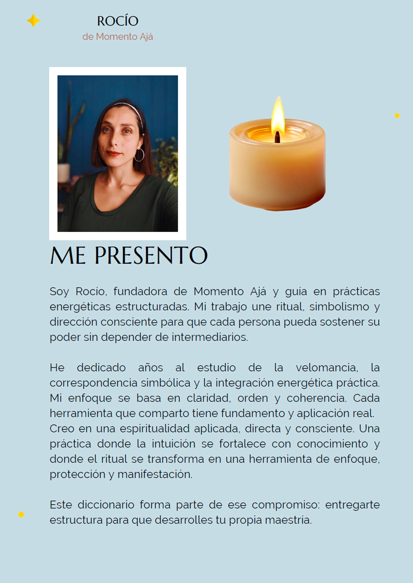 Manual Diccionario Para Velomantes La Magia Del Fuego II presentacion Momento Ajá