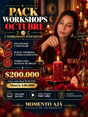 Pack Workshops Octubre · 3 Workshops