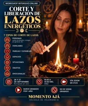 Workshop Corte y Liberación de Lazos Energéticos de Momento Ajá