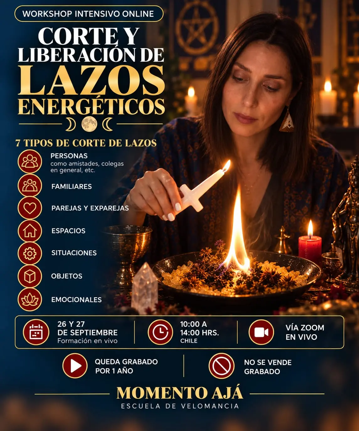 Workshop Corte y Liberación de Lazos Energéticos de Momento Ajá